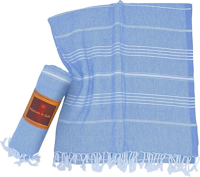 Beach Towel 100% Cotton Turkish Beach Towel Adult 38x70 Inch Pre-washed - Image 2