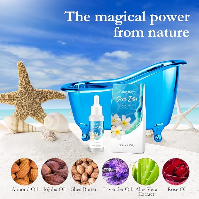Mothers Day Gifts for Women Bath & Body Gift Set, Bath Basket Spa kit Gifts for - Image 6