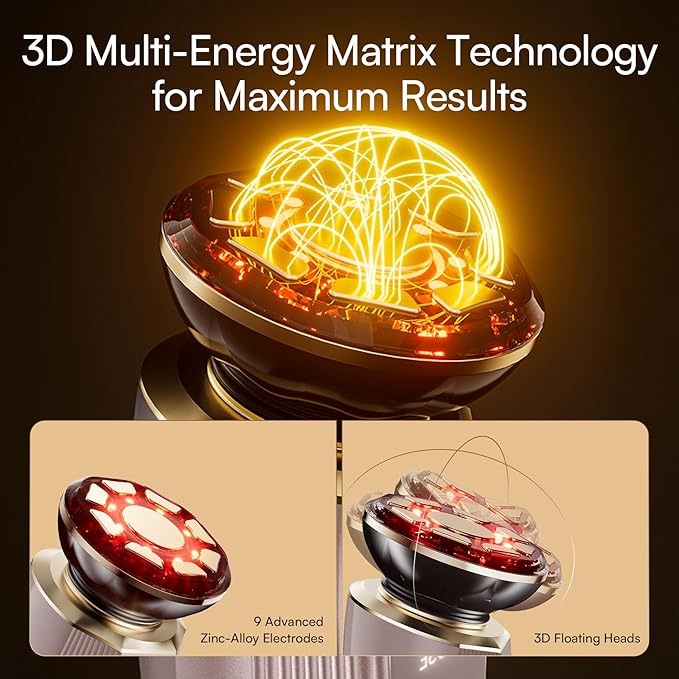 INIA Flare 3-in-1 Microcurrent Facial Device Red Light Therapy - Image 8