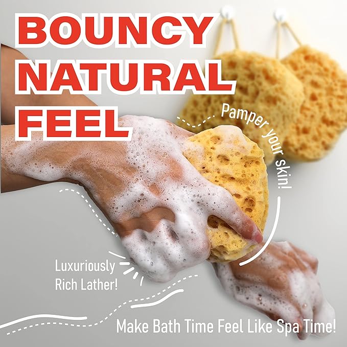 myHomeBody Bath Sponge, Foam Loofah, Body Scrubber - Image 3