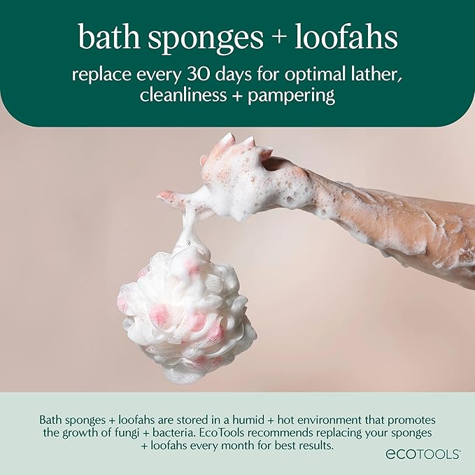 EcoTools Charcoal EcoPouf, Loofah Sponge - Image 7
