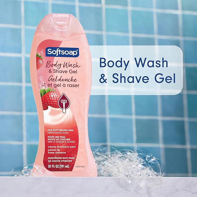 Softsoap Moisturizing Body Wash and Shave Gel, Helps Razor Glide, Creamy - Image 2