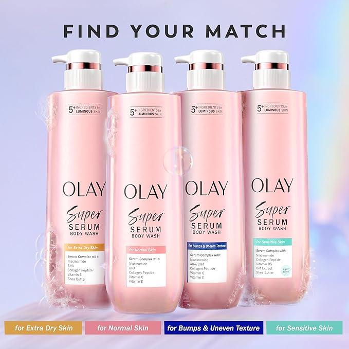 Olay Super Serum Body Wash for Normal Skin, 24hr Long Lasting Hydration - Image 10