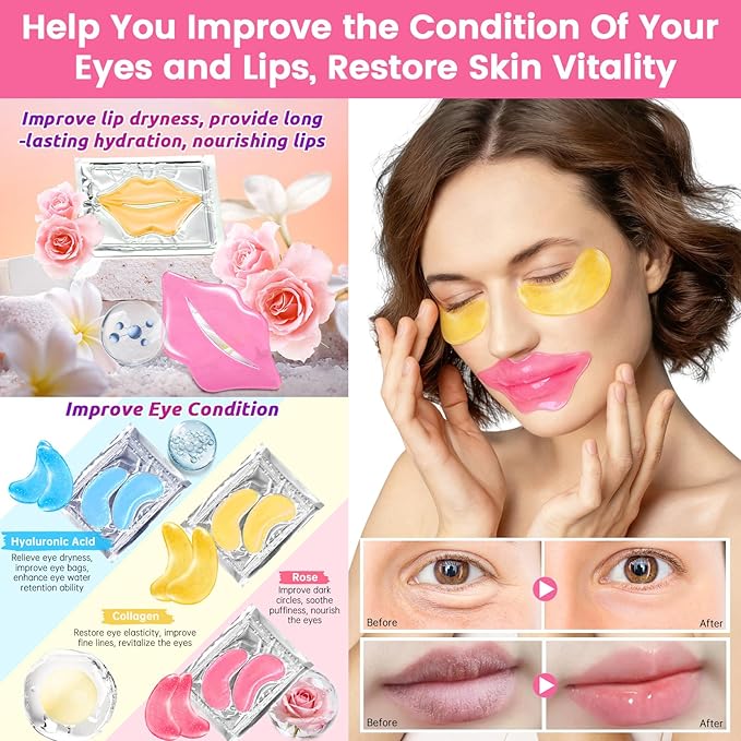 160 PCS Spa Party Supplies For Girls, Kids & Family, Include Face, Lip & Foot - Image 4