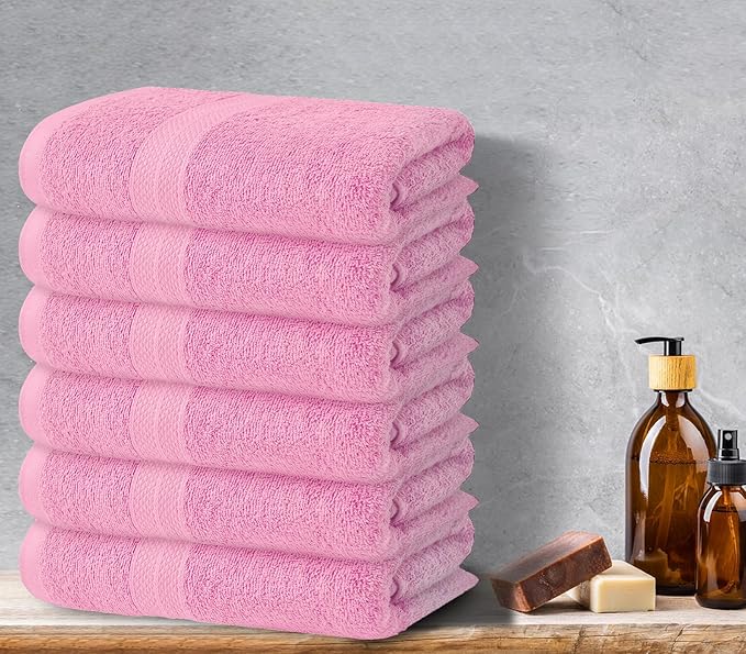 Avalon Towels Bath Towels for Bathroom 100% Cotton Pink Bathroom Towels Pack of - Image 5