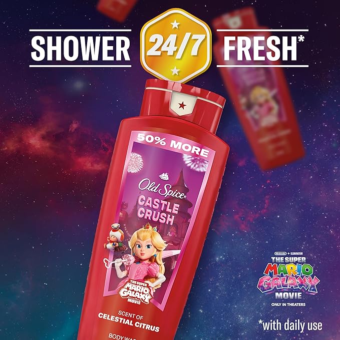 Old Spice Body & Face Wash for Men, x The Super Mario Galaxy Movie, 3X Defense - Image 5