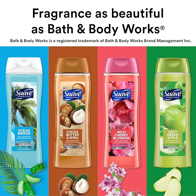 Suave Moisturizing Body Wash, Cocoa Butter and Shea - Image 6