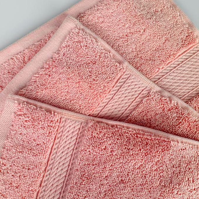 SUPERIOR Egyptian Cotton Pile 3 Piece Towel Set, Includes 1 Bath, 1 Hand - Image 5