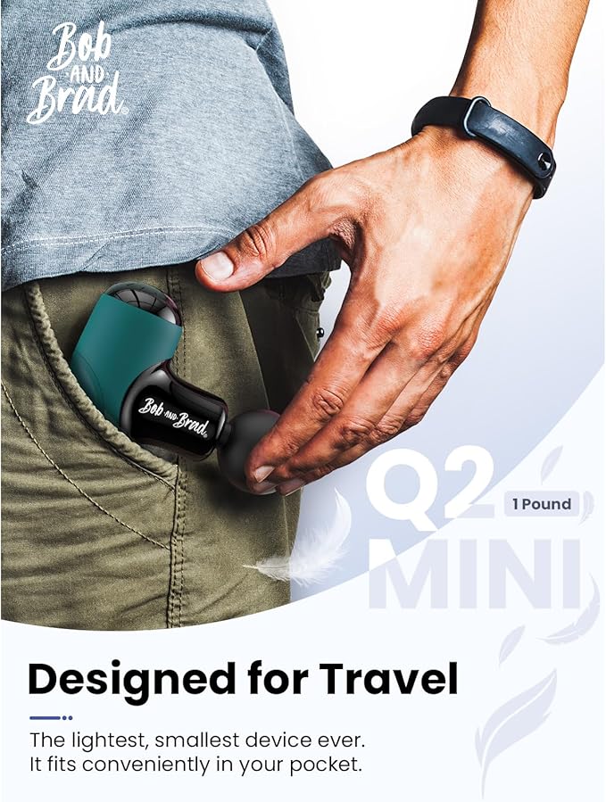 BOB AND BRAD Q2 Mini Massage Gun, Pocket-Sized Deep Tissue Massager Gun - Image 2