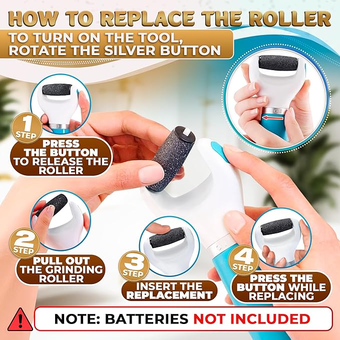 Electric Foot Callus Remover Tool | Batteries Not Included – High-Speed Foot - Image 7