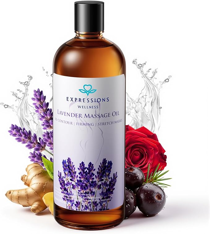 Anti Cellulite Massage Oil for Massage Therapy by EXPRESSIONSWELLNESS