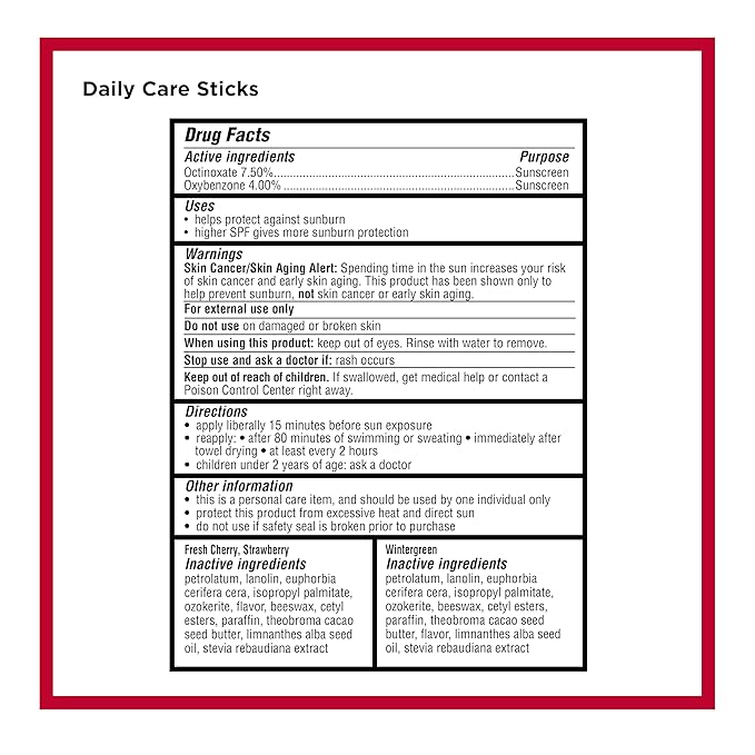 Carmex Daily Care Moisturizing Lip Balm Pack, SPF 15 - Image 6