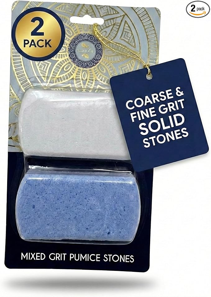 Earth & I Pumice Stone for Feet – 2-Pack Callus Remover | Coarse + Fine by EarthI