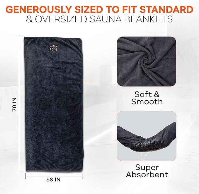 Happy Sol Sauna Blanket Towel Insert - Image 4