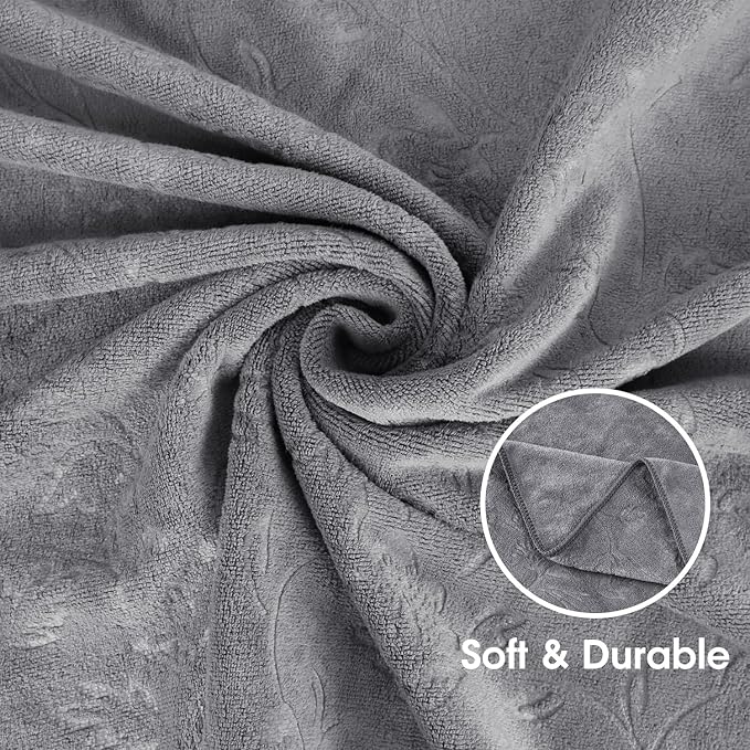 JML Large Bath Towels Set of 2, Fast Drying, Soft Super Absorbent Oversized - Image 3