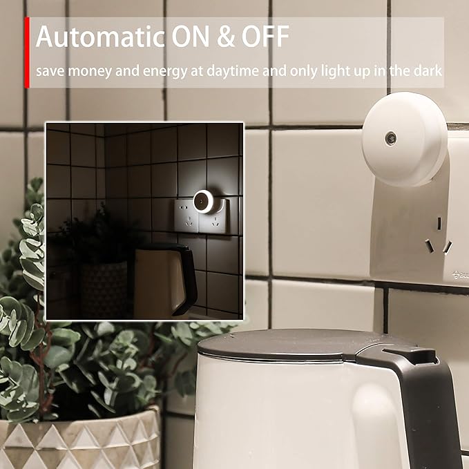 myCozyLite LED Night Light Plug in, Dusk to Dawn Sensor, Auto Dim, Energy Saving - Image 5
