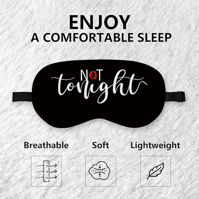 Not Tonight Couple Silk Eye Mask - Image 6