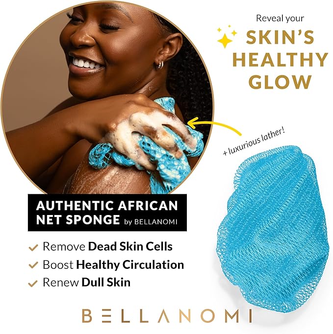 BELLANOMI African Exfoliating Net Sponge, Ethically sourced from Nigeria - Image 5