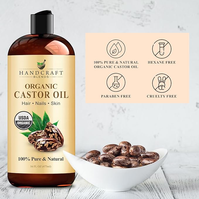 Handcraft Blends Castor Oil Pack Wrap | Organic Castor Oil 16 oz | Reusable - Image 5