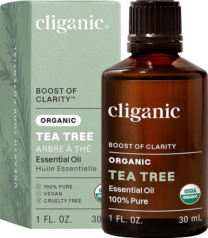 Cliganic Organic Tea Tree Essential Oil, 100% Pure Natural, by Cliganic