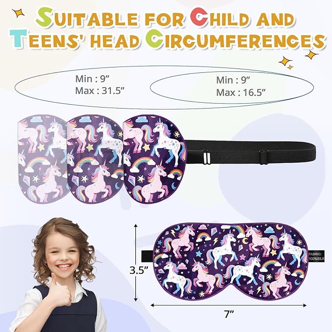 Silk Kids Sleep Mask: 100% Mulberry Silk Eye Mask, Sleeping Masks - Image 6