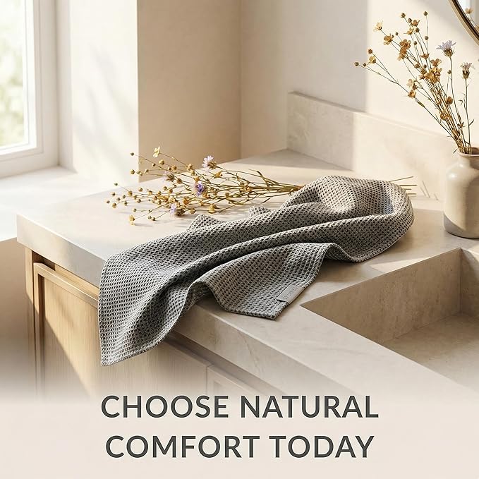 Pure Linen Small Bath Towels Set - Image 9