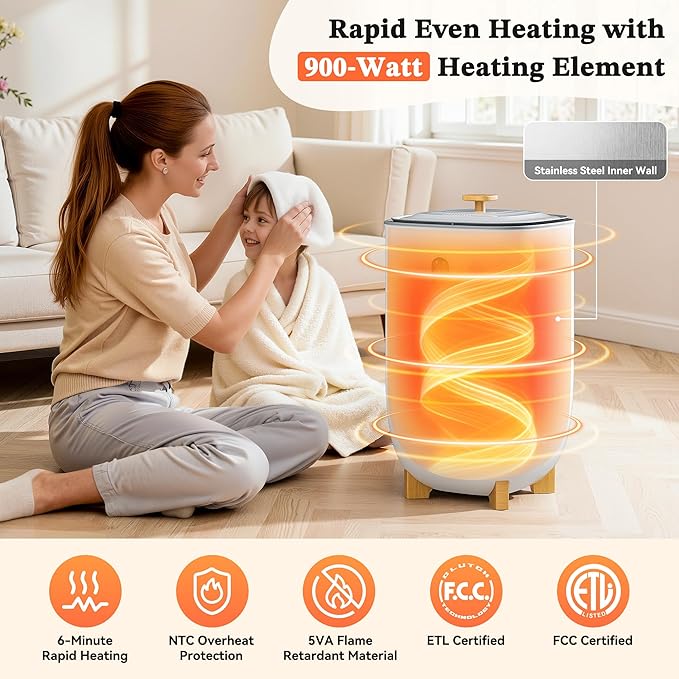 Tehanld Towel Warmer, 38L Towel Warmers - Image 3