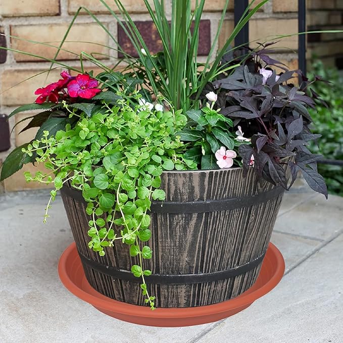 4 Pack of 16 inch Plant Saucer, Large Plant Tray, Heavy Sturdy Plant Drainage - Image 6
