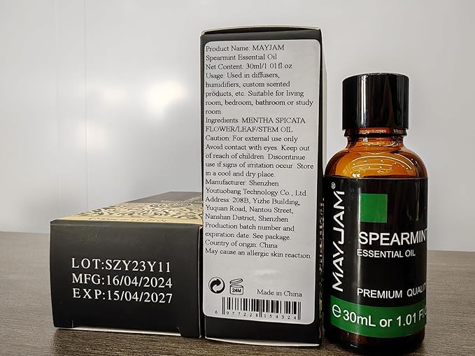 Spearmint Essential Oil 30ML/ 1.01FL.OZ, MAYJAM Pure Spearmint Oil - Image 9