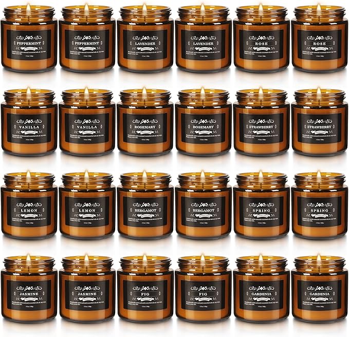 24 Packs Scented Candles for Home, 3.05oz，Soy Wax Aromatherapy Candles - Image 4