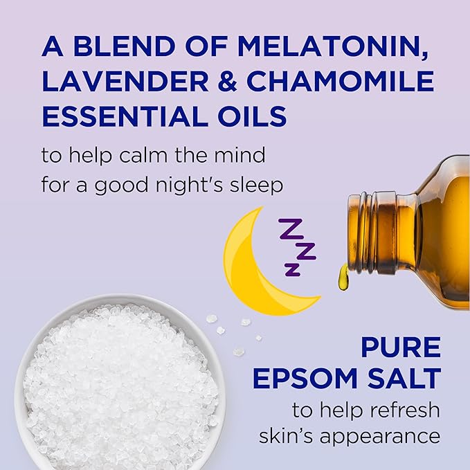 Dr Teal's Foaming Bath with Pure Epsom Salt, Sleep Blend with Melatonin - Image 2