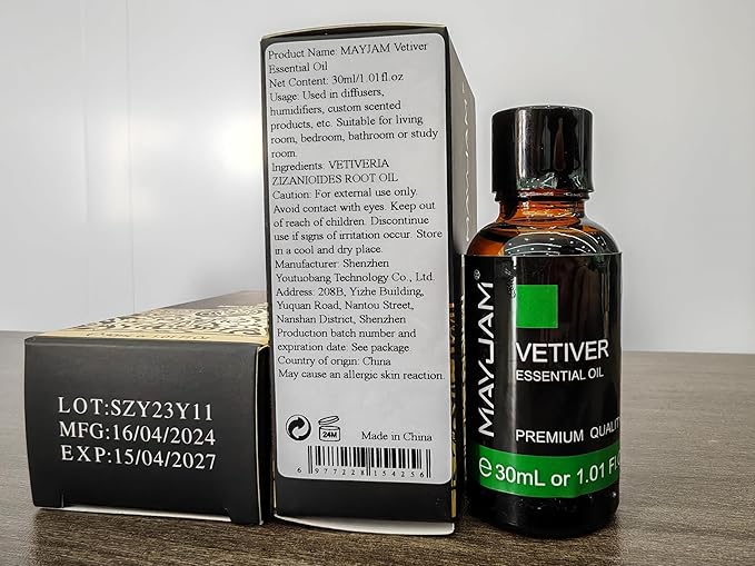 MAYJAM Vetiver Essential Oil 30ML, Pure Vetiver Oil Essential Oils - Image 9