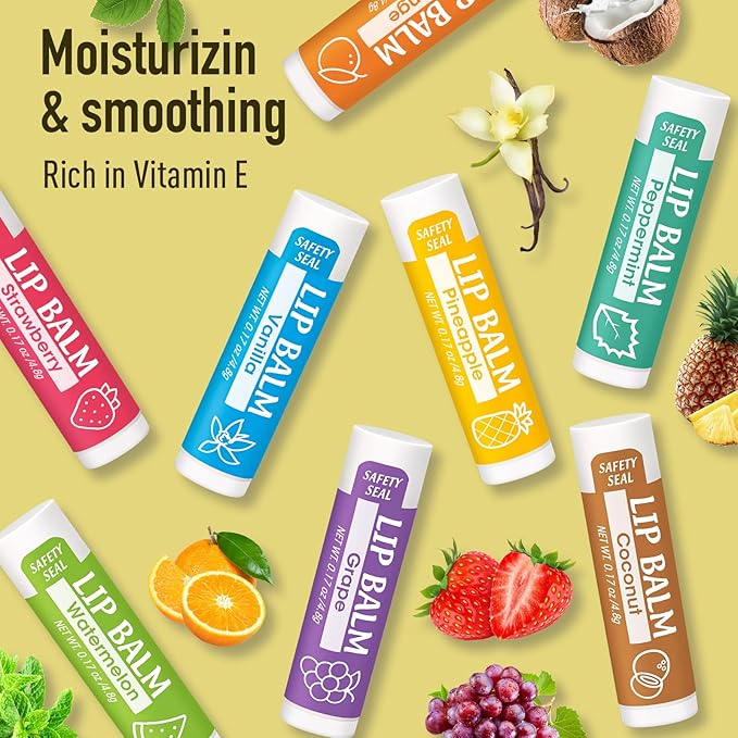 YesBes 16 Pack Lip Balm, Natural Lip Balm Bulk - Image 7