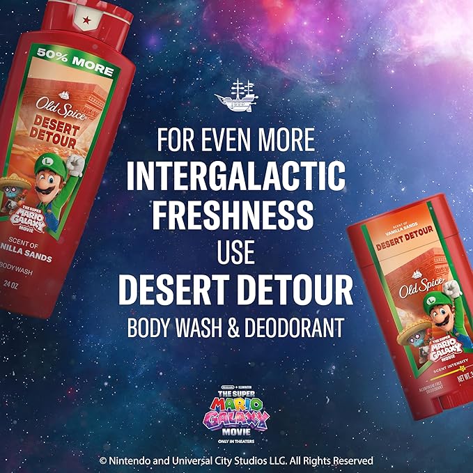 Old Spice Body & Face Wash for Men, x The Super Mario Galaxy Movie, 3X Defense - Image 8