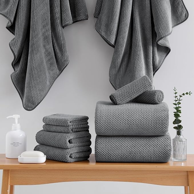 18 Piece Microfiber Bath Towels Set - Image 4