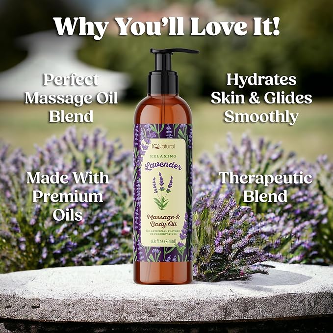 IQ Natural Organic Lavender Body Oil - Image 3