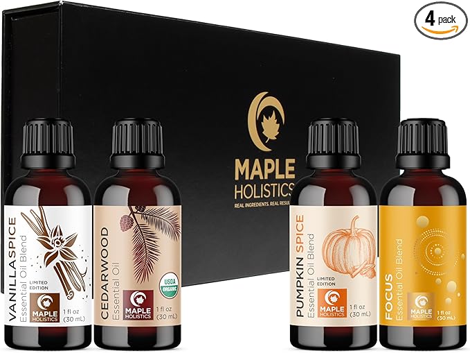 Fall Essential Oils Set for Diffuser by MapleHolistics