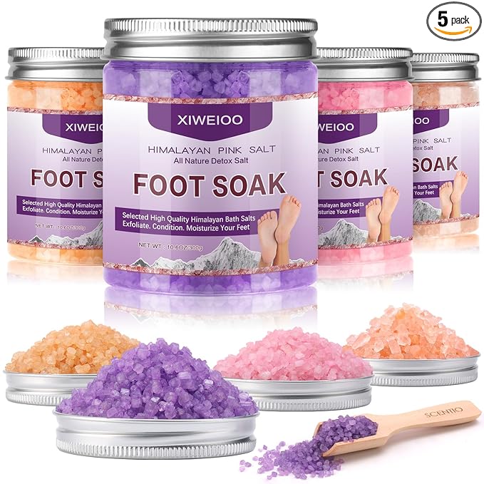 Tea Tree Oil Foot Soak Stubborn Foot Odor, Athletes Lavender Foot Soak by XIWEIOOFOOTSOAK