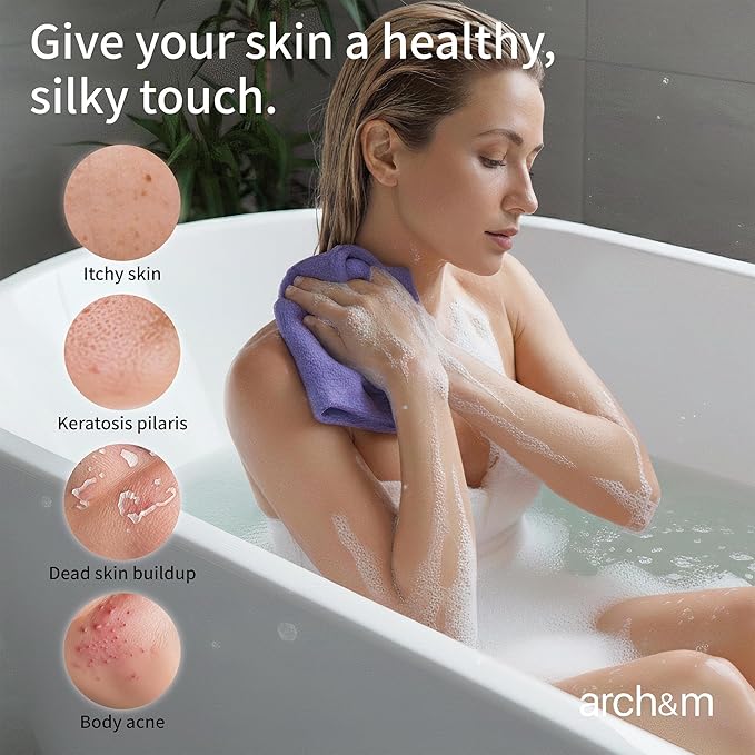 ARCH&M Exfoliating Body Towel for Glowing, Silky-Smooth Skin - Image 3