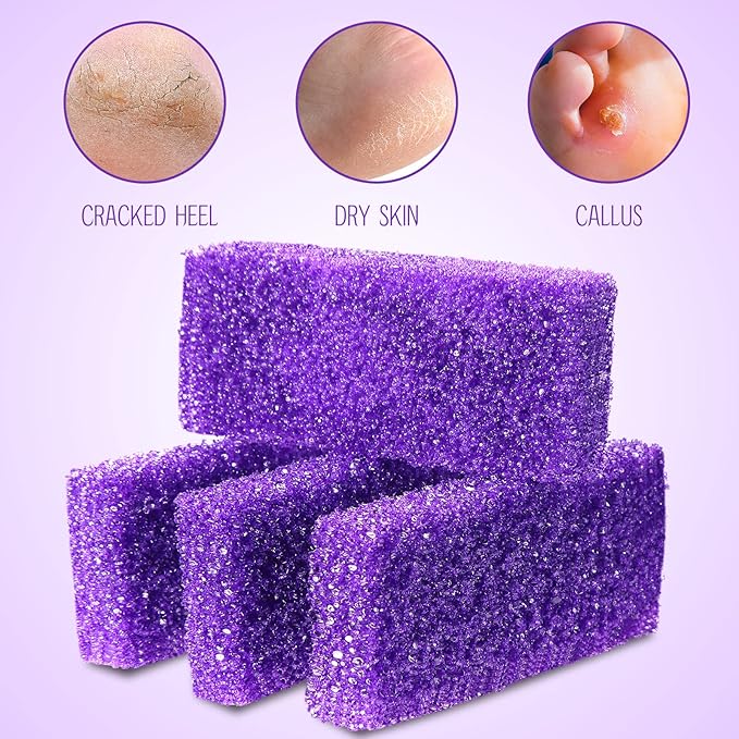 Batiyeer 100 Pcs Pumice Stone for Feet Scrubber Dead Skin Disposable Foot - Image 3