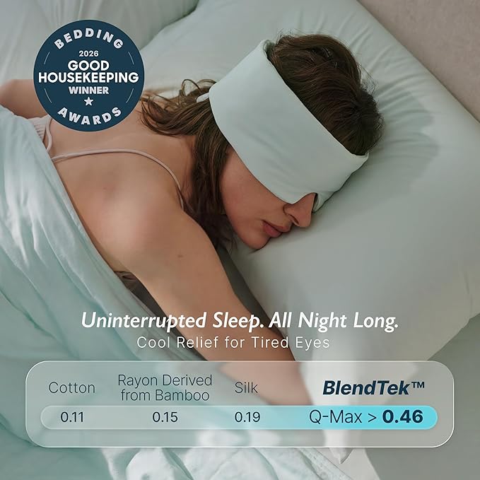 Breescape Cooling Silky Eye Mask, Instant Cool-to-Touch Fabric - Image 4