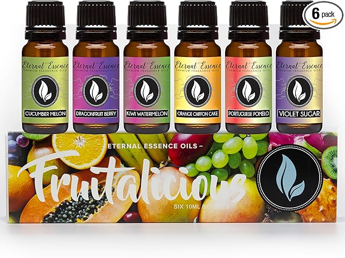 Eternal Essence Oils Fruitalicious Set of 6 Premium Fragrance Oils by EternalEssenceOils