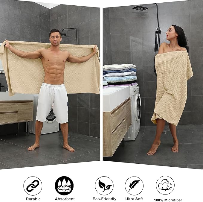 Extra Large Bath Towel Sheet Set 35x70 Inches - Image 5