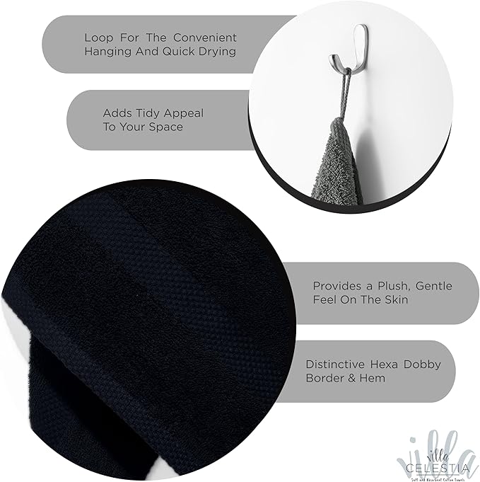 100% Cotton Wash Cloth for face & Body Set of 12, Sustainable, Highly Absorbent - Image 4