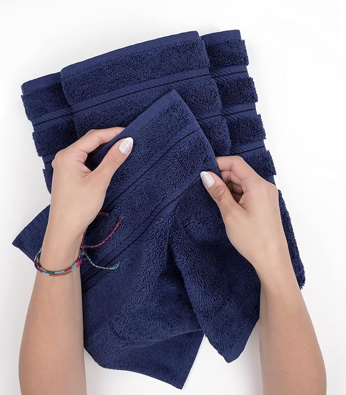 American Soft Linen Premium 3 Piece Towel Set, 1 Bath Towel 1 Hand Towel 1 - Image 5