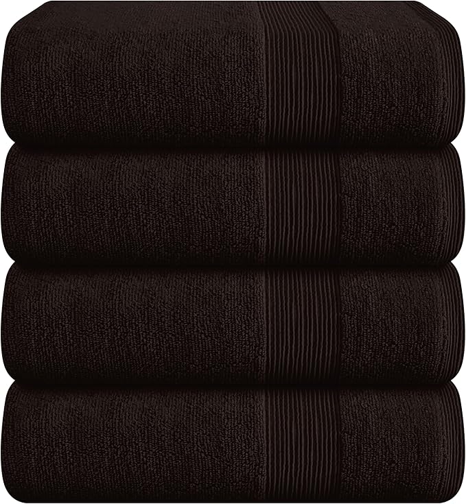Belizzi Home 4 Pack Bath Towel Set 27x54, 100% Ring Spun Cotton, Ultra Soft by Unknown