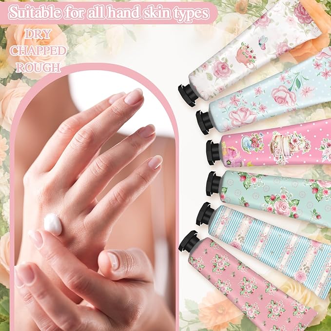 Tea Party Hand Cream Gift Set Wonderland Floral Tea Party Favor Flower - Image 8