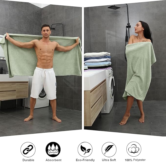 Extra Large Bath Towel Sheet Set 35x70 Inches - Image 5