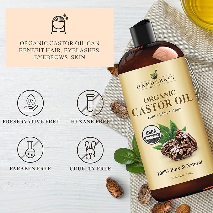 Handcraft Blends Castor Oil Pack Wrap | Organic Castor Oil 16 oz | Reusable - Image 4