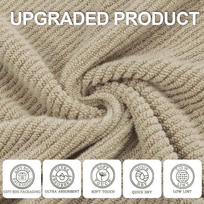 VOOVA & MOVAS Beige Face Cloths, - Image 2